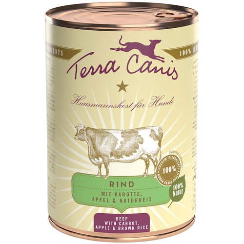 Terra Canis 6 x 400 g - Govedina s mrkvom, jabukom i smeđom rižom Cijene
