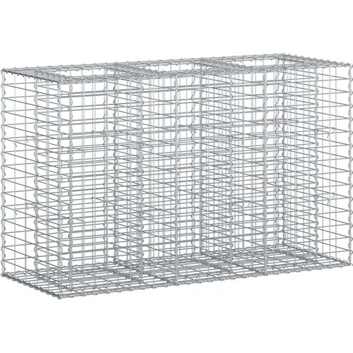  Gabionski uzdignuti krevet Srebrno 130 x 50 x 80 cm - 130 x 50 x 80 cm Cijene