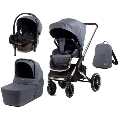 Bbo kolica za bebe 3u1 (6567) flexitrio - grey ( 6567-GREY ) Slike