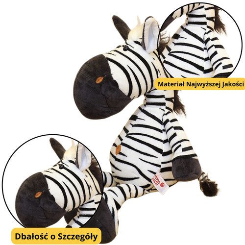 Plišana igračka Zebra 25cm - crno/bijela Cijene