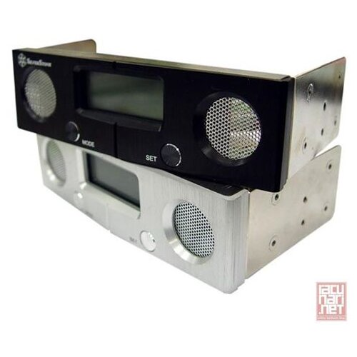 Silverstone FP52S, smart fan controller, aliminium front panel with neon LCD, Sliver [24] kuler Cene