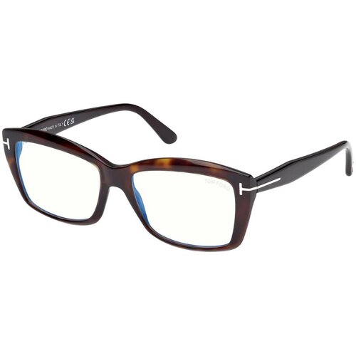 Tom Ford Ženski okvir za dioptrijske naočare Blue Block 0FT6065-B 5255, Smeđi Cene