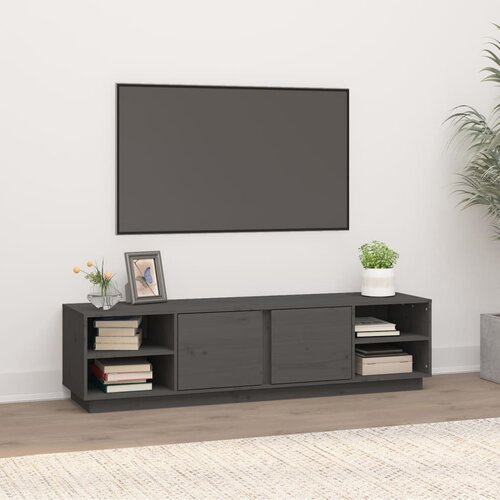 vidaXL TV ormarić sivi 156 x 40 x 40 cm od masivne borovine Cijene