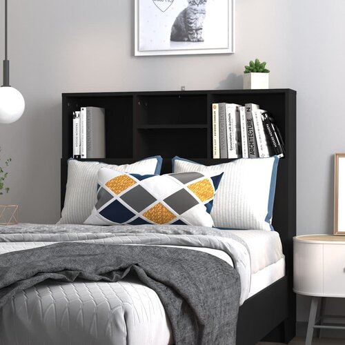 vidaXL Uzglavlje s ormarićem crno 100 x 19 x 103,5 cm Cijene