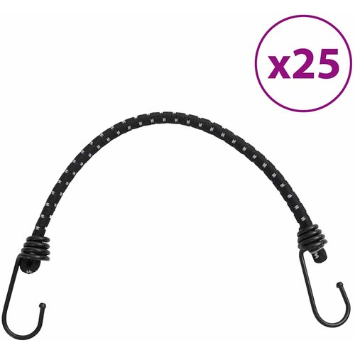  Užad za bungee s reflektirajućim prugama i kukama 25 kom 38 cm Cene