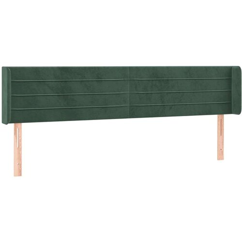  Uzglavlje tamnozeleno 203x16x78/88 cm bar&amp;scaron;unasto Slike