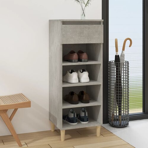 The Living Store Omarica za čevlje betonsko siva 40x36x105 cm inženirski les - Omarica Za Čevlje, (21434076) Cene