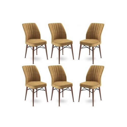 Hanah home Set od 6 trpezarijskih stolica Flex Cappuccino-smeđe boje Cene