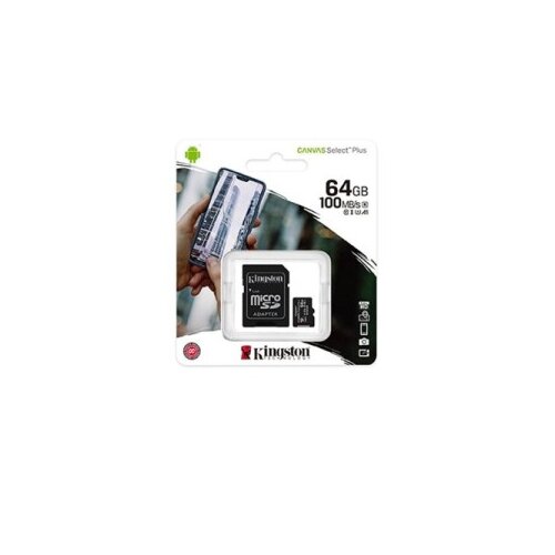 Memorijska kartica Kingston 64GB microSD Canvas Select Plus 100MB/s Cijene
