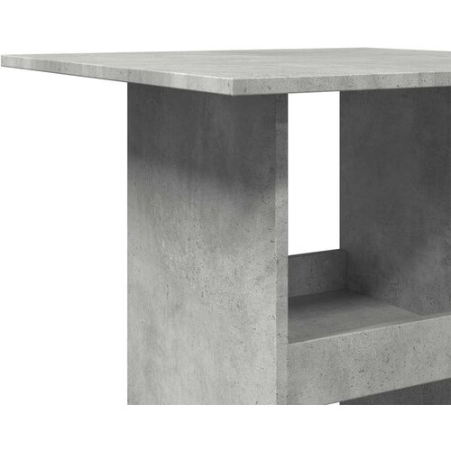 VidaXL Barski stol s prostorom siva boja betona 60x60x102 cm drveni Slike