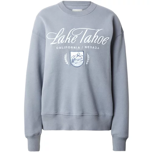 Abercrombie & Fitch Sweater majica 'SUNDAY' safirno plava / opal / bijela