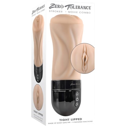 Zero Tolerance Tight Lipped - usisno-vibrirajuća umjetna vagina (prirodna) Cijene