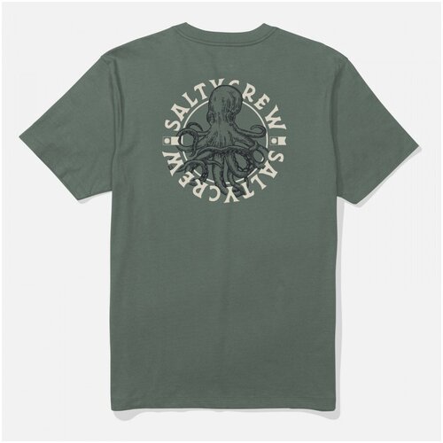 Salty Crew Majice s kratkimi rokavi Tentacles premium s/s tee Zelena Cene