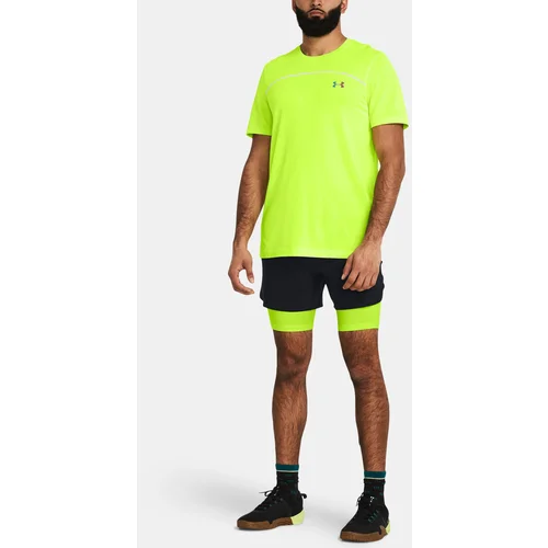 Under Armour UA Rush Seamless Wordmark T-Shirt SS-GRN - Men's