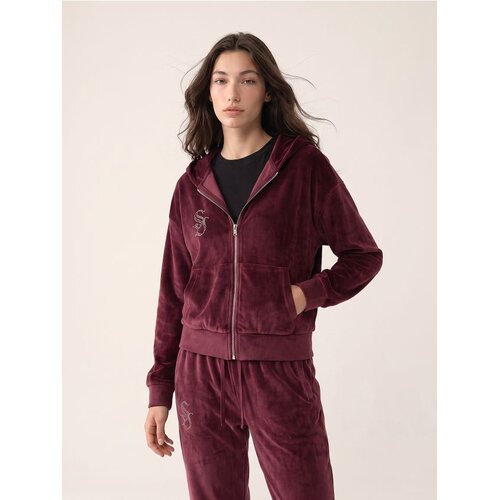 Sinsay Bar&scaron;unasta hoodie majica s bižuternom aplikacijom Cijene