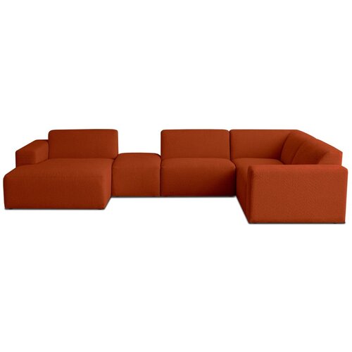 Scandic Ciglasta kutna garnitura od bouclé tkanine (u obliku slova "U") Roxy – Cijene