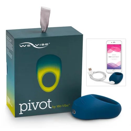 We Vibe Pivot - punjivi, vibrirajući prsten za penis (noćno plavi)