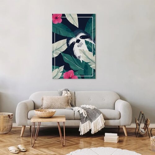  Slika - Sloth in the Tropics (1 Part) Vertical 80x120 Akustična Slike