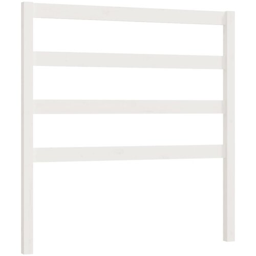 Maison Chic posteljno vzglavje - vzglavna omarica - nočna omarica belo 96x4x100 cm trdna borovina, (21705692) Slike