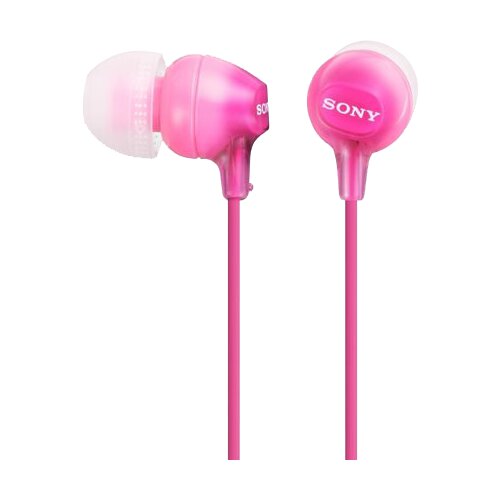 Sony Slu&amp;scaron;alke z u&amp;scaron;esnimi čepki, žične, roza MDREX15LPPI Slike