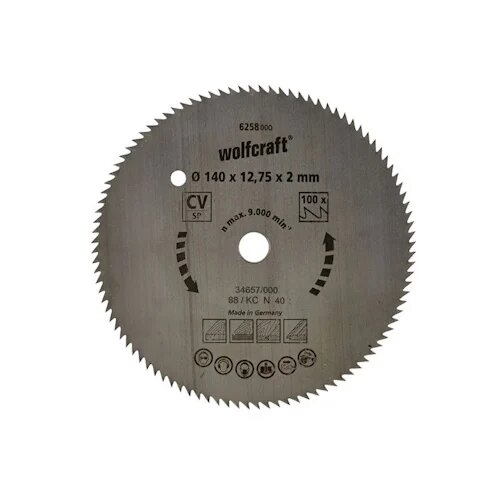Wolfcraft kružna testera za ručne cirkulare CV &amp;oslash;140x12.75x2mm 6258000 Slike