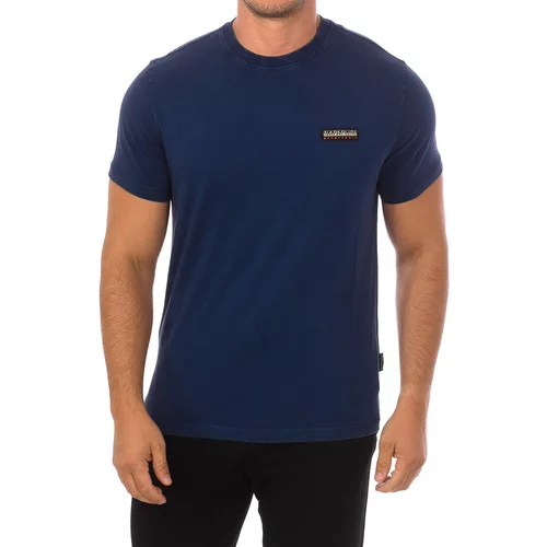 Napapijri Majice s kratkimi rokavi NP0A4GPE-MBN Modra