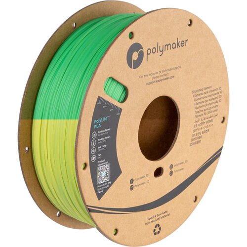 Polymaker PolyLite PLA Temperature Colour Change Green/Lime Slike