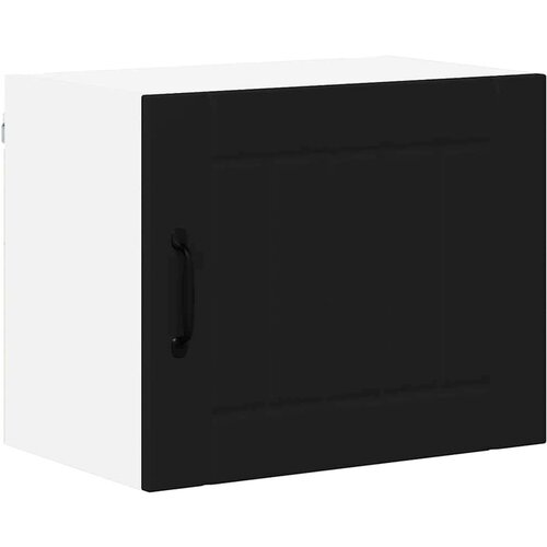 VidaXL zidni kuhinjski ormarić crna 50 x 31 x 40 cm konstruirano drvo Slike