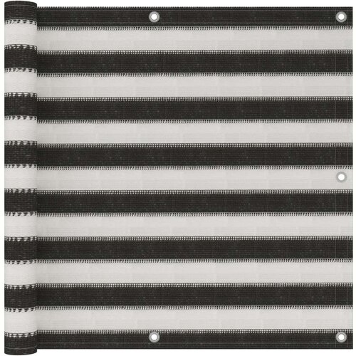 Balkonski zastor HDPE 90 x 300 cm antracit i bijeli Slike