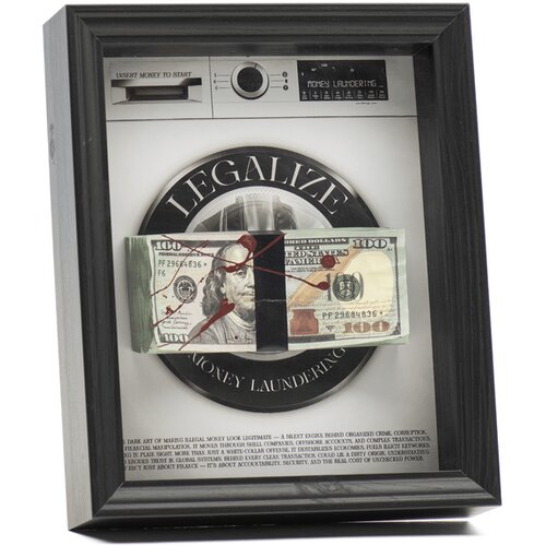 Fortune Frames Ram za slike Money Laundering, Crni Slike