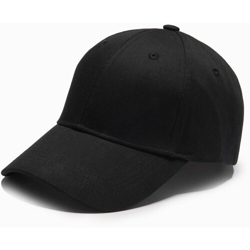 Ombre Men's one-color baseball cap - black Cene