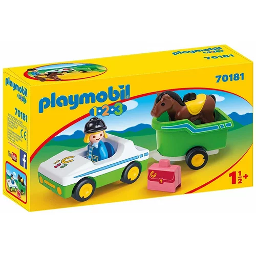  Avtomobil s konjsko prikolico Playmobil
