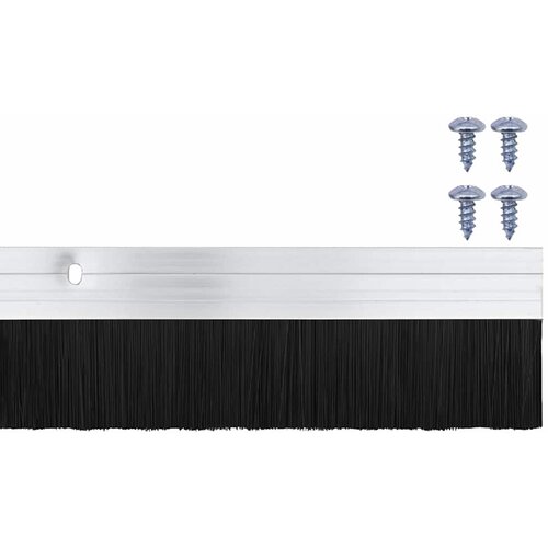  Držač četke za vrata 6 pcs Srebrno 100 cm Aluminijski legura Slike