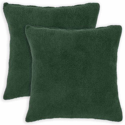  Presvlaka za jastuk 2 pcs HEERLEN Tamnozelena 80 x 80 cm Bouclé Cene