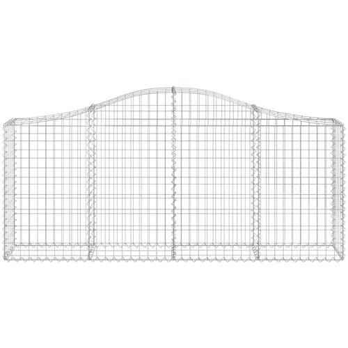  Lučne gabionske ko&amp;scaron;are 18 kom 200x30x80/100cm pocinčano željezo Slike