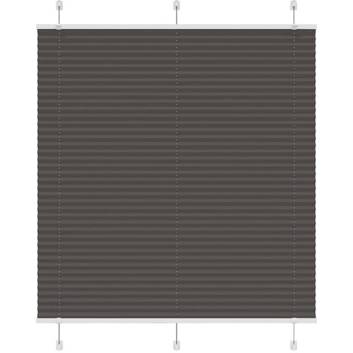 VidaXL Plisirana roleta crna 120x100 cm &amp;scaron;irina tkanine 119,4 cm Slike