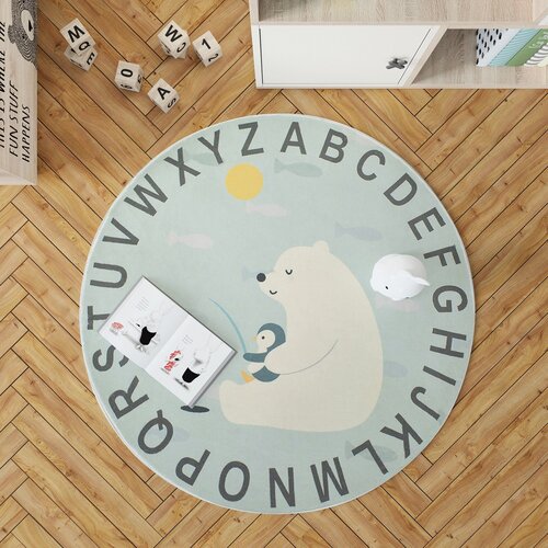  Woopamuk095 blue rug (90 x 90) Cene
