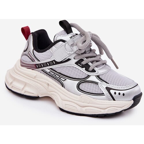 Boto Children's Sneakers On Thick Sole Silver Xairana Cene
