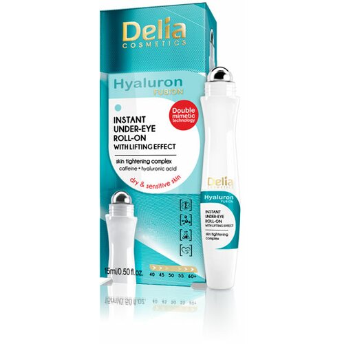 Delia serumi sa hijaluronskom kiselinom i kofeinom za područje oko očiju sa lifting efektom Slike