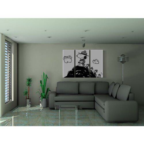  Ručno slikane slike na platnu pop art snoopy (umetnicke slike) Slike