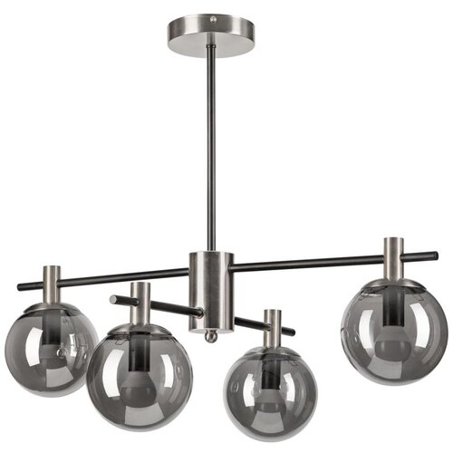  Luster na stalku LILOU 4xE14/5W/230V mat hrom/dimljeno staklo Cene