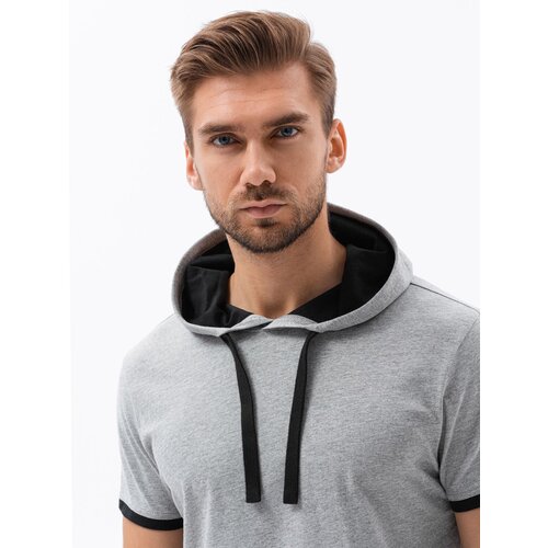Ombre Men's plain hooded t-shirt Cene