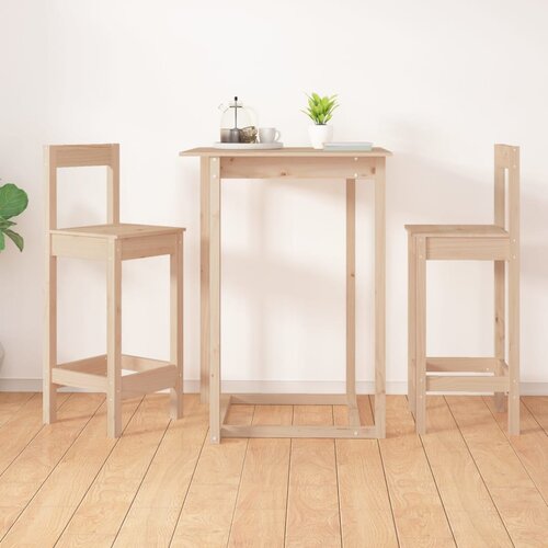 The Living Store Barski stol 2 kosa 40x41,5x112 cm trdna borovina - Barski Stol, (21661556) Cene