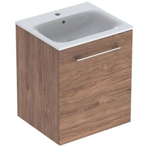 Geberit selnova square 550 ormarić sa lavaboom 1 vrata američki orah Slike