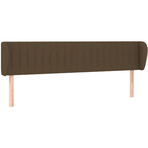 Maison Chic Vzglavna omarica - Nočna omarica - Posteljna omarica z u&amp;scaron;esi temno rjavo 203x23x78/88 cm blago, (21708443) Slike