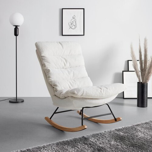 Bessagi Home gugalni fotelj devin, bela Slike