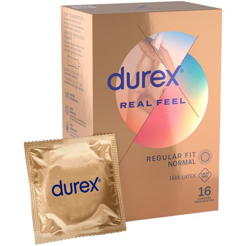Durex Real Feel - kondom brez lateksa (16 kosov) Cene