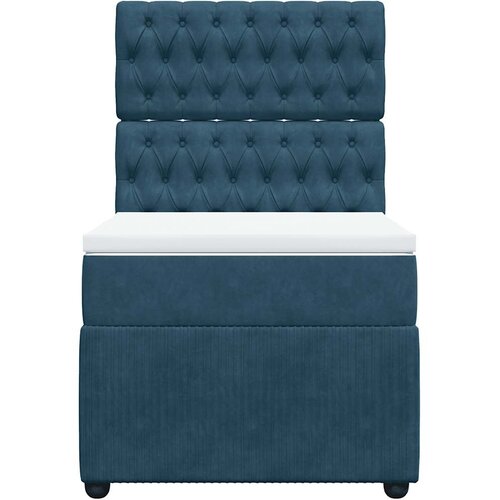 Box spring krevet s madracem plavi 100x200 cm bar&amp;scaron;unasti Slike