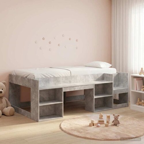  Krevet za djecu s ladicama Betonska siva 98.5 x 200 cm Cijene