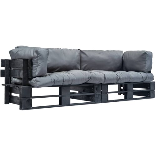  2-dijelni set vrtnih sofa od paleta od borovine s jastucima Cene